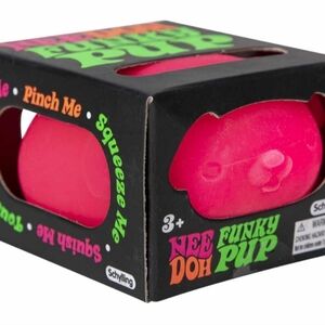 NEE DOH Funky Pup Pink Squishy AUTHENTIC